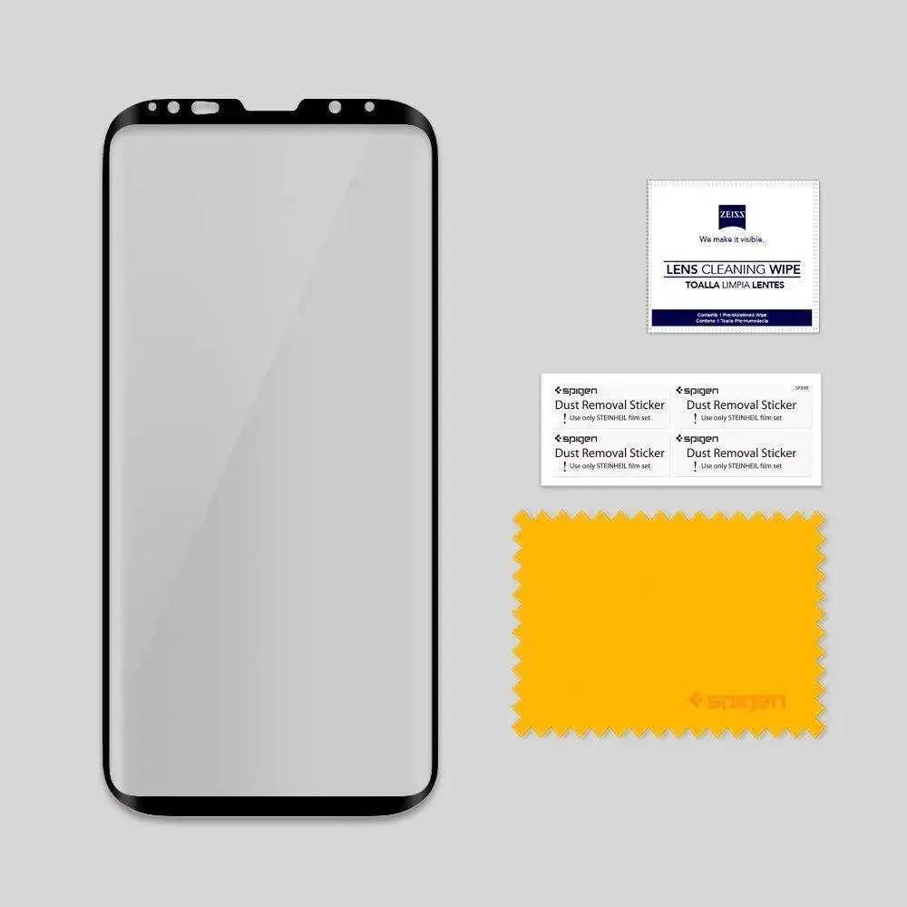 [1 Pack] Galaxy S9 Plus Screen Protector GLAS.tR Curved Black HD - Image 2