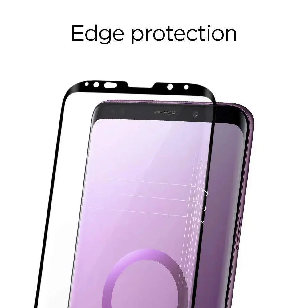 [1 Pack] Galaxy S9 Plus Screen Protector GLAS.tR Curved Black HD - Image 3