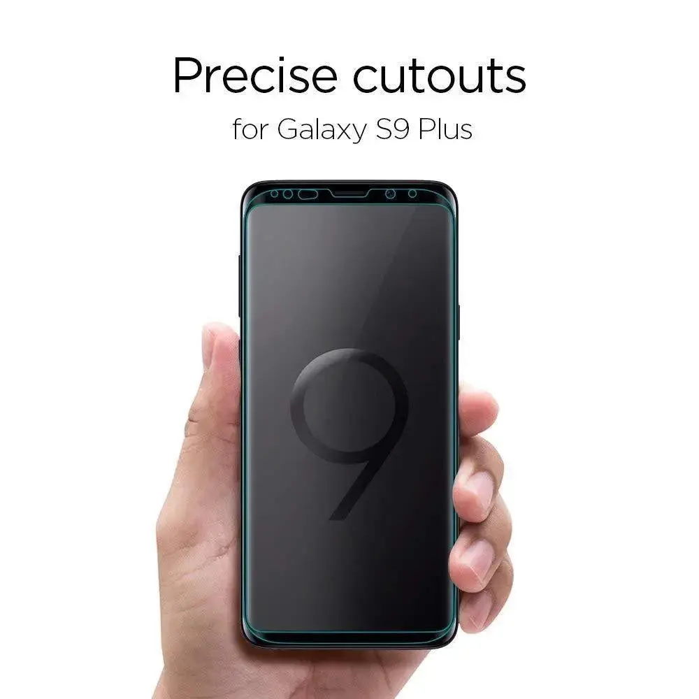 [1 Pack] Galaxy S9 Plus Screen Protector GLAS.tR Curved Black HD - Image 4