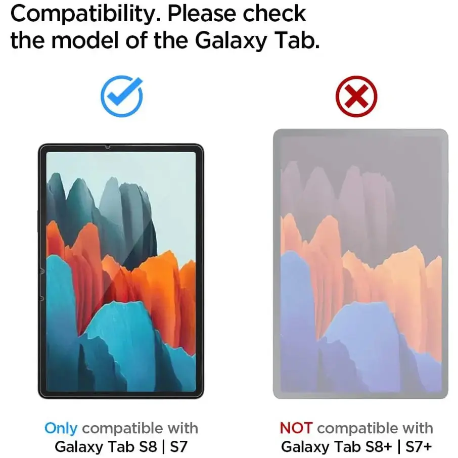 Galaxy Tab S8 / Galaxy Tab S7 EZ FIT GLAS.tR Screen Protector - Image 3