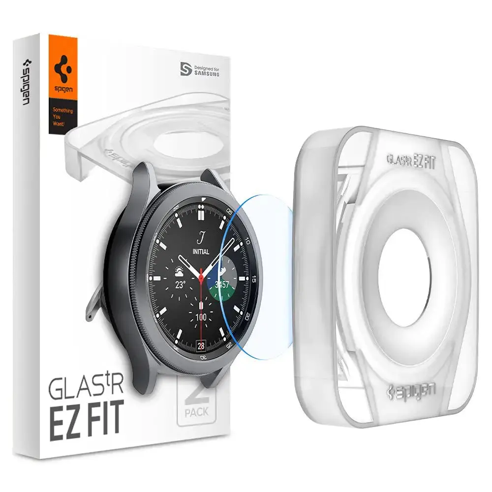 [2 Pack] Galaxy Watch 4 Classic (42mm) / Galaxy Watch 3 (41mm) Screen Protector Glas.tR EZ Fit - Image 3