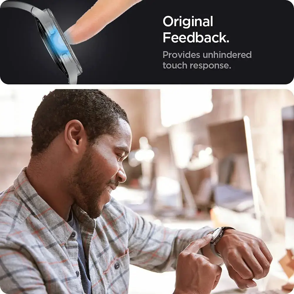 [2 Pack] Galaxy Watch 4 Classic (42mm) / Galaxy Watch 3 (41mm) Screen Protector Glas.tR EZ Fit - Image 6