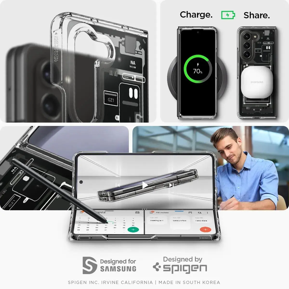 Galaxy Z Fold 5 Case Ultra Hybrid Zero One - Image 4