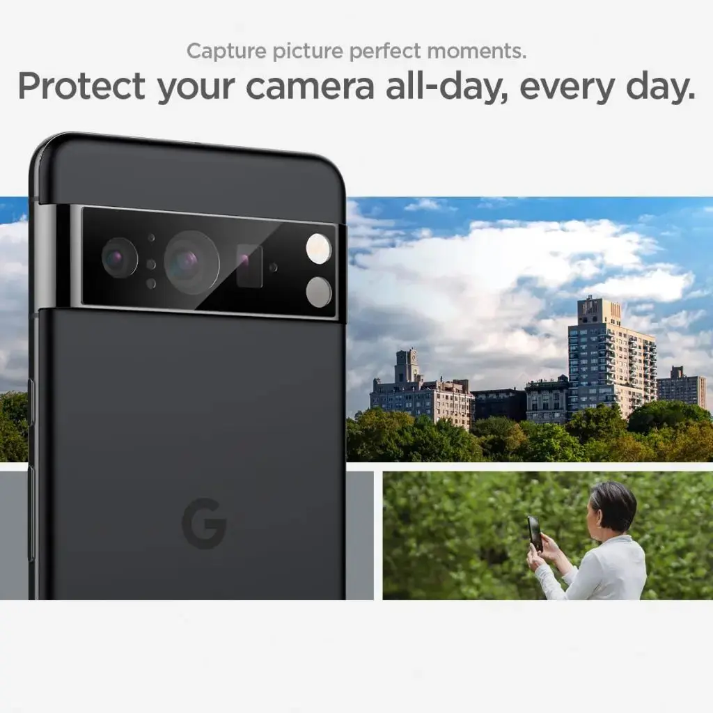 [2 Pack] Google Pixel 8 Pro Camera Lens Protector EZ Fit Optik - Image 7