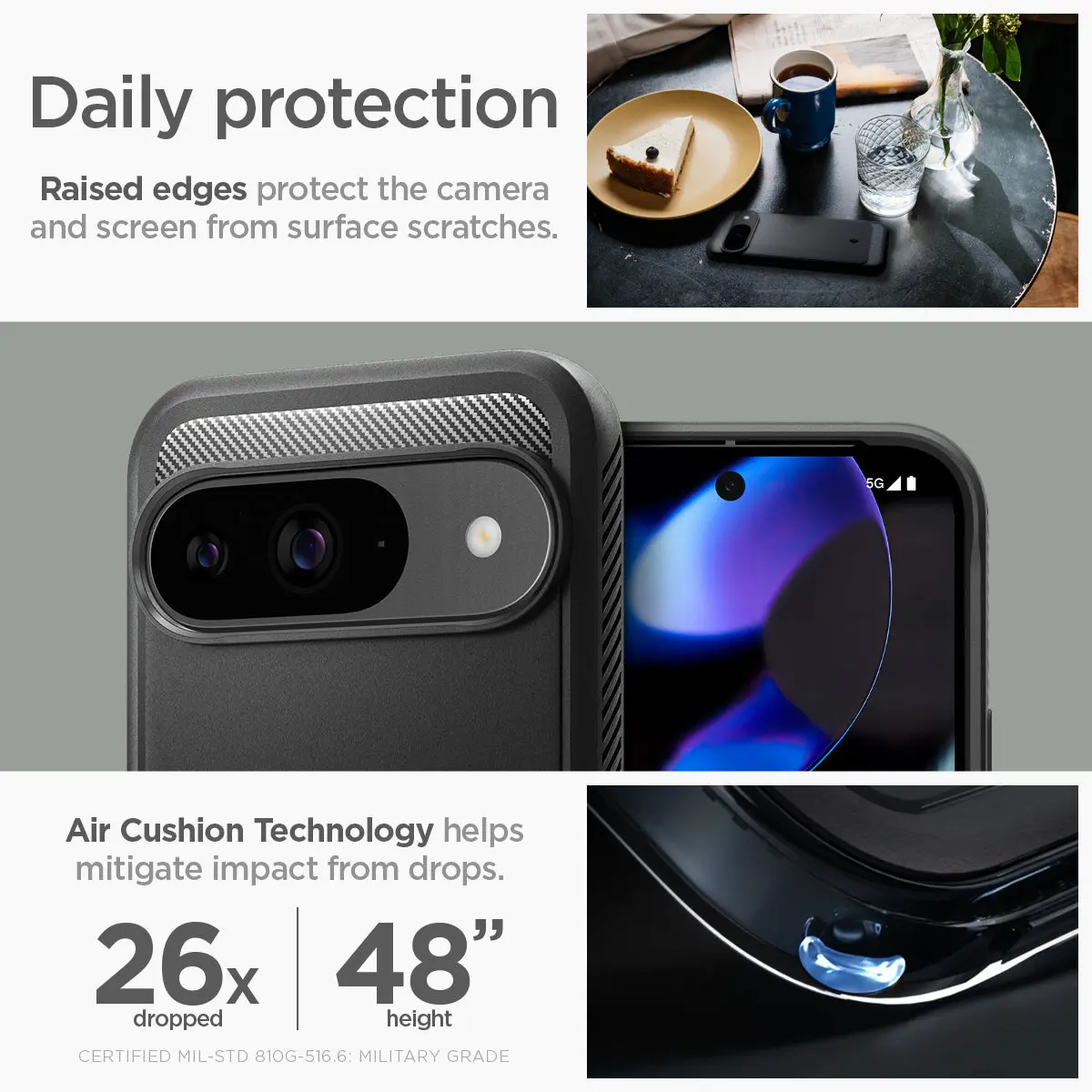 Google Pixel 9 Pro / Pixel 9 Case Rugged Armor - Image 4