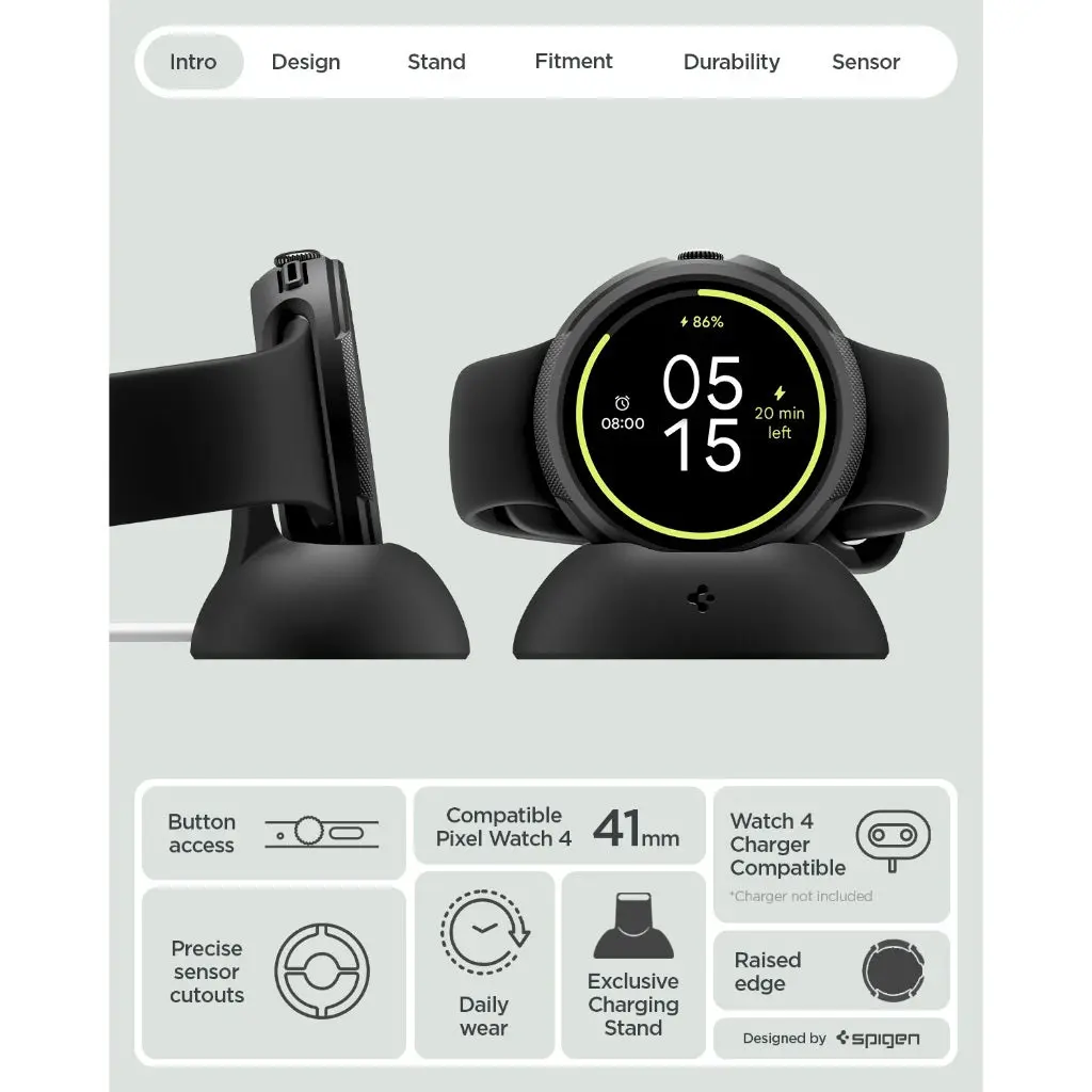 Google Pixel Watch 4 (41mm) Case Liquid Air with Stand - Image 2