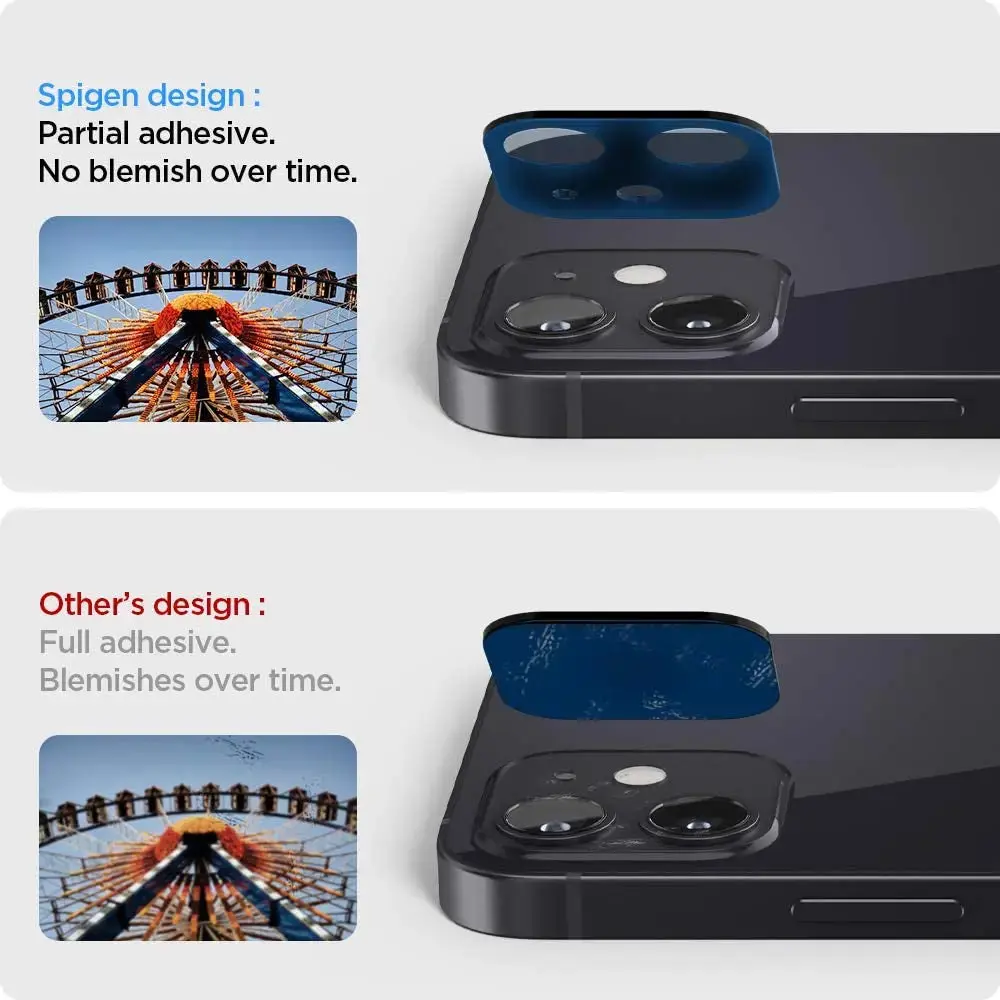 [2 Pack] iPhone 12 Mini Camera Lens Protector Optik - Image 3