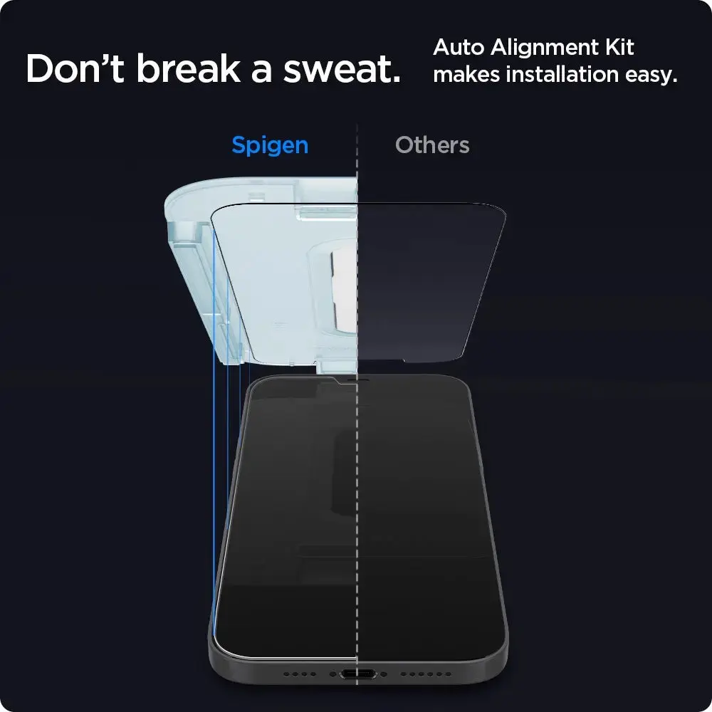 [2 Pack] iPhone 12 Pro / iPhone 12 Screen Protector Glas.tR EZ Fit - Image 3