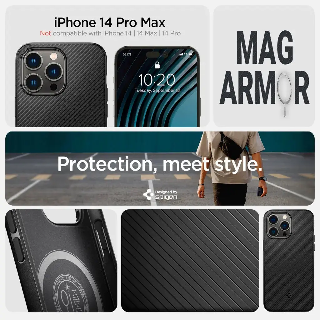 iPhone 14 Pro Max Case Mag Armor Magfit Magsafe Case - Image 2