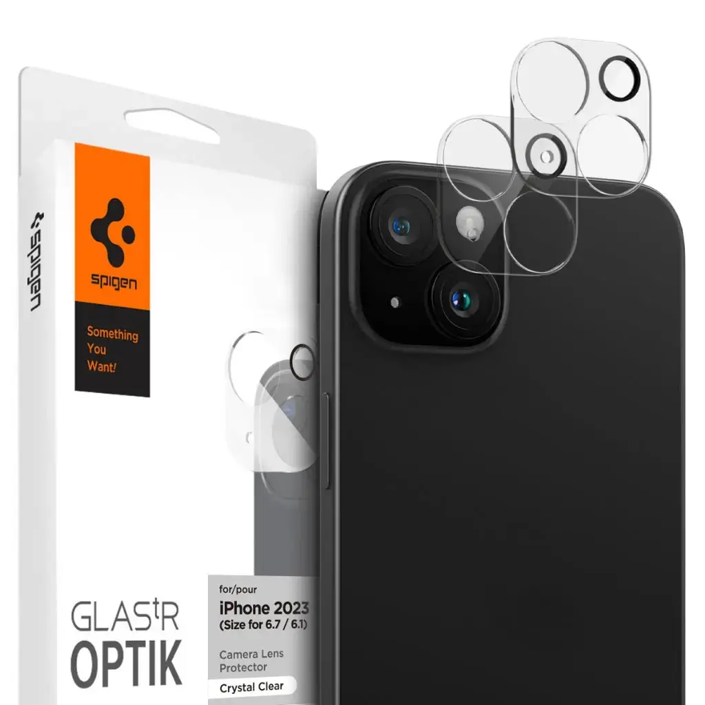 [2 Pack] iPhone 15 / iPhone 15 Plus / iPhone 14 Plus / iPhone 14 Camera Lens Protector Optik - Image 3