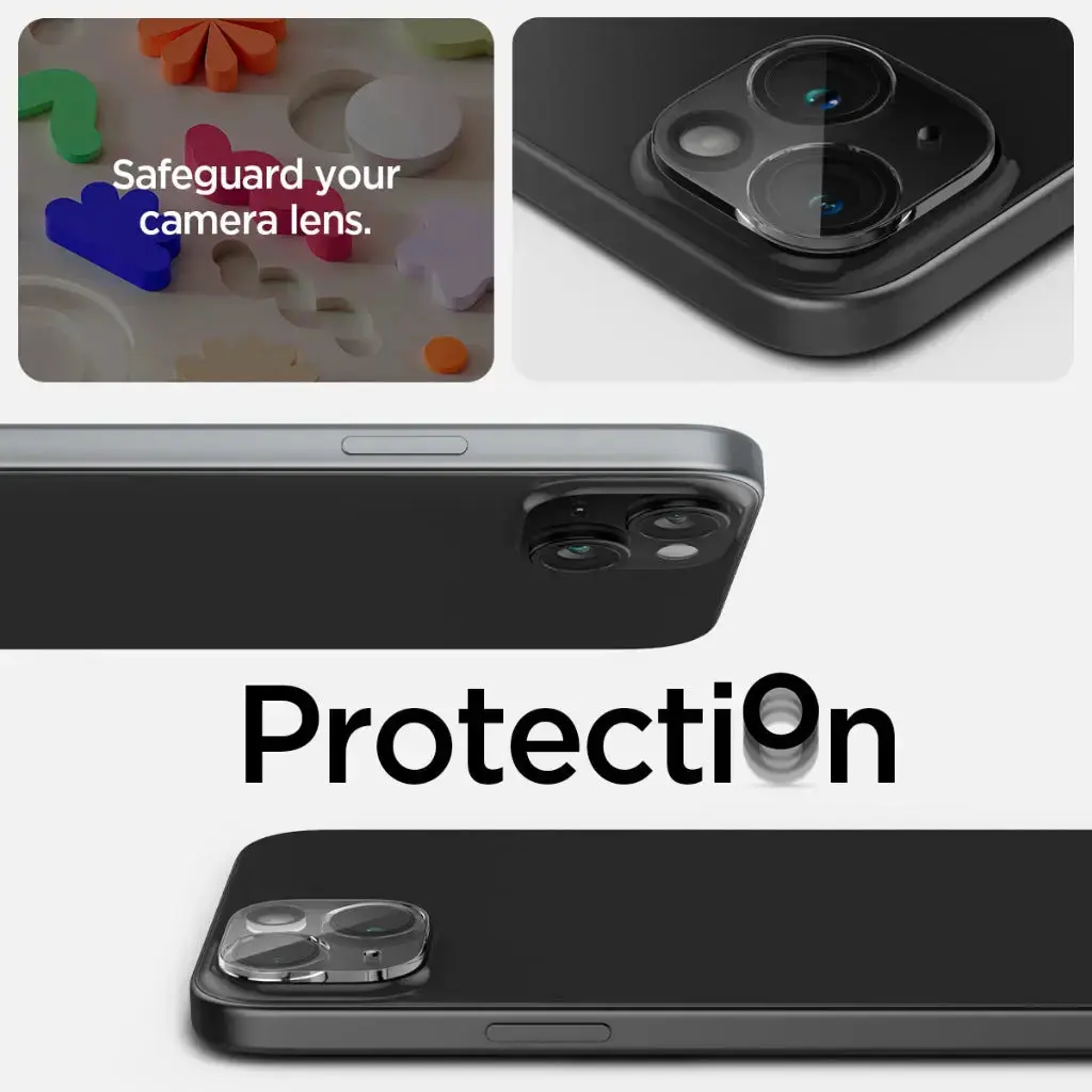 [2 Pack] iPhone 15 / iPhone 15 Plus / iPhone 14 Plus / iPhone 14 Camera Lens Protector Optik - Image 4