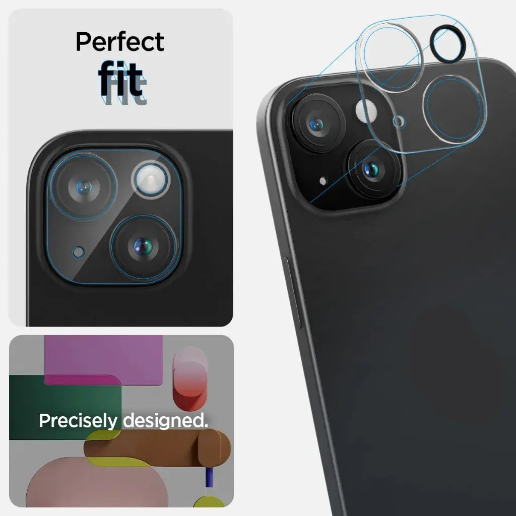 [2 Pack] iPhone 15 / iPhone 15 Plus / iPhone 14 Plus / iPhone 14 Camera Lens Protector Optik - Image 5