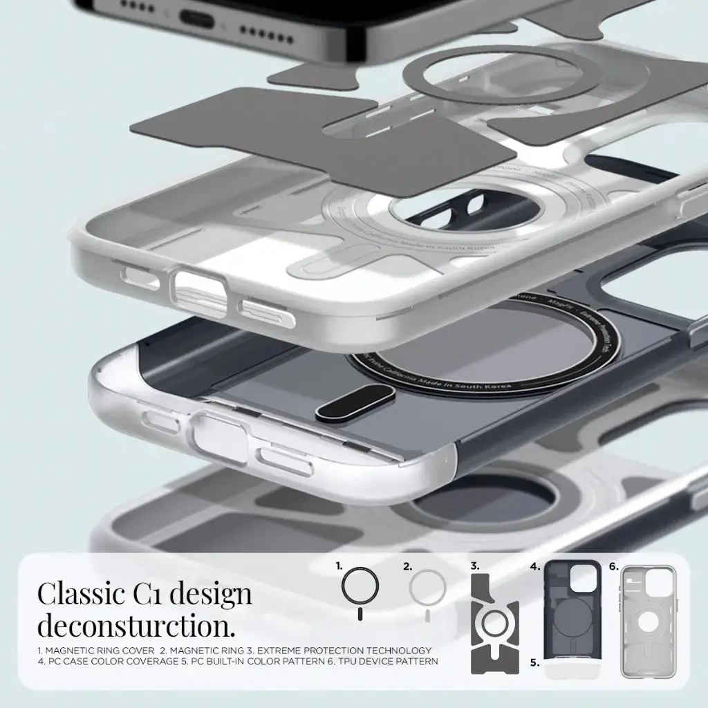 iPhone 15 Pro Case Classic C1 Magfit Magsafe Case - Image 4