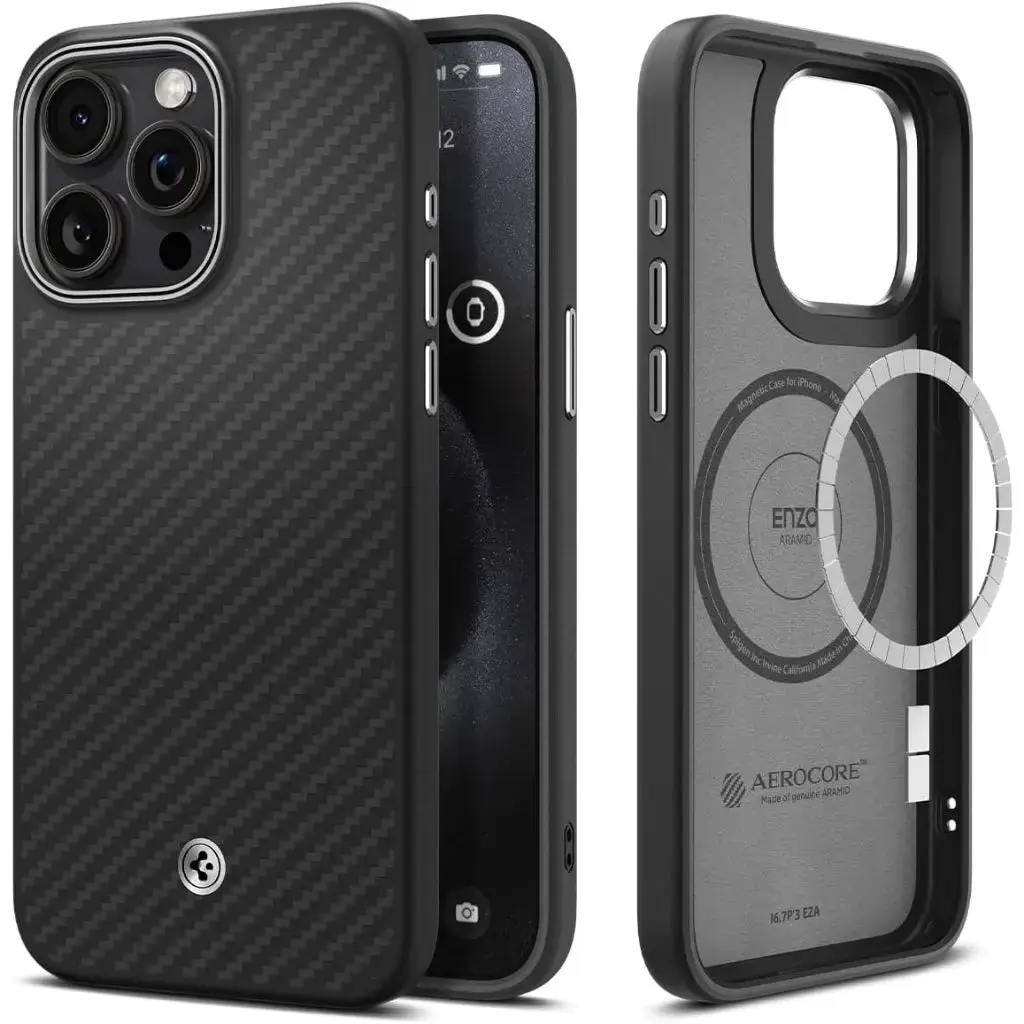iPhone 15 Pro Case Enzo Aramid Magfit Magsafe Case - Image 3