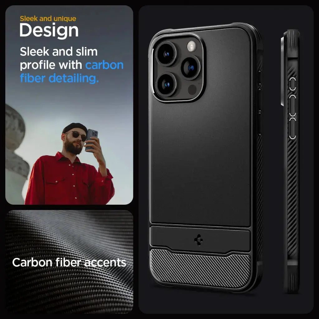 iPhone 15 Pro Case Rugged Armor Magfit Magsafe Case - Image 3