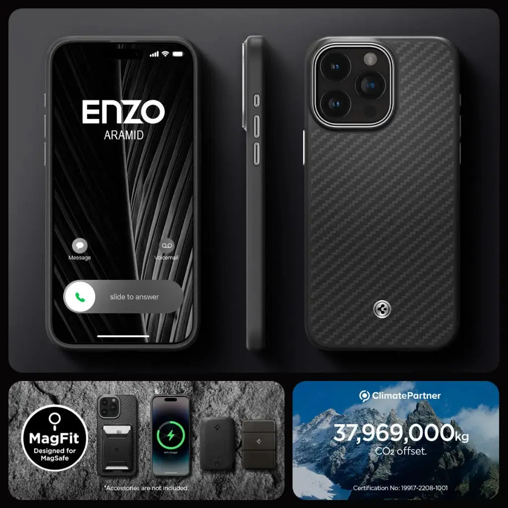 iPhone 15 Pro Max Case Enzo Aramid Magfit Magsafe Case - Image 8