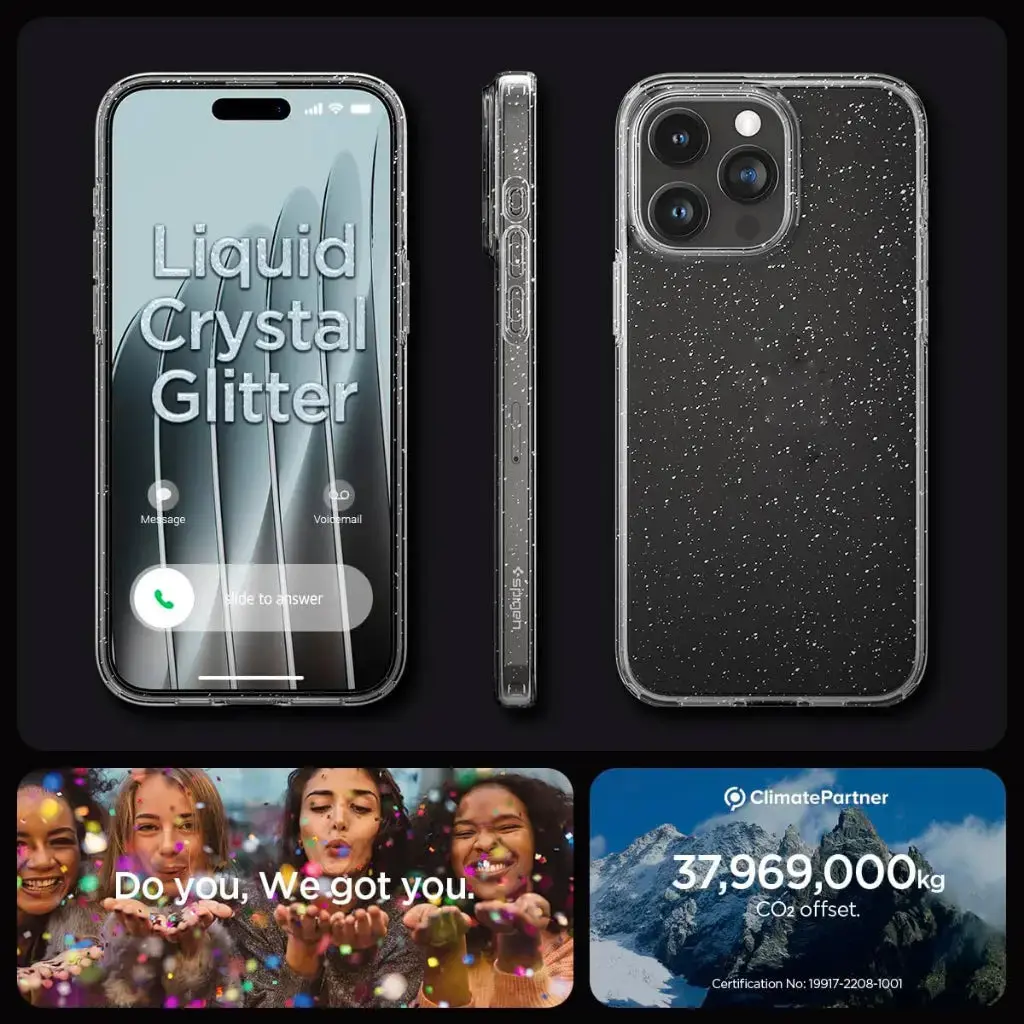 iPhone 15 Pro Max Case Liquid Crystal Glitter - Image 8