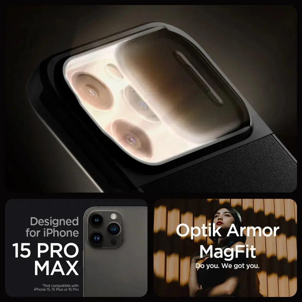 iPhone 15 Pro Max Case Optik Armor Magfit Magsafe Case - Image 2