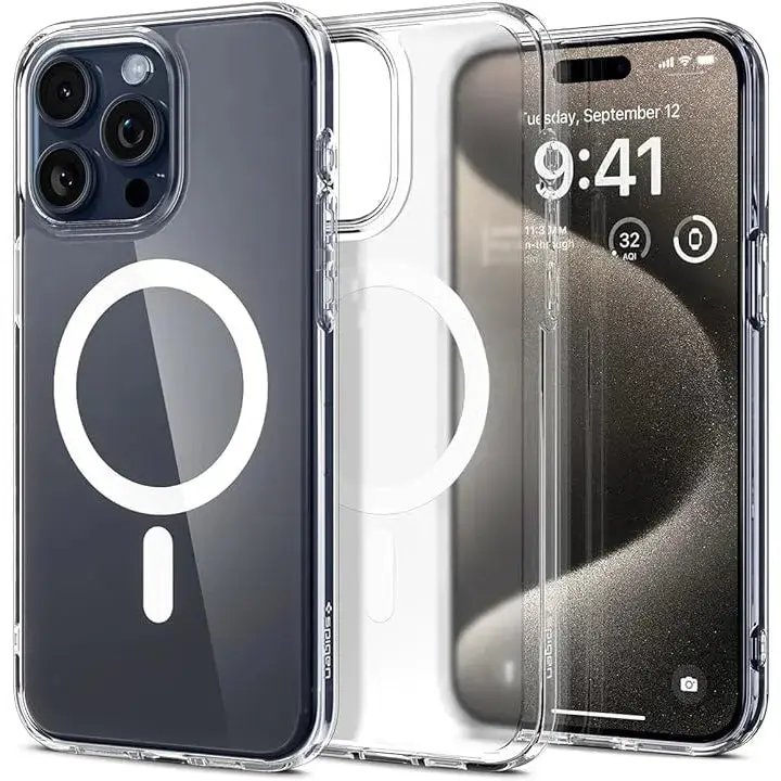 iPhone 15 Pro Max Case Ultra Hybrid Magfit Magsafe Case Frost - Image 10