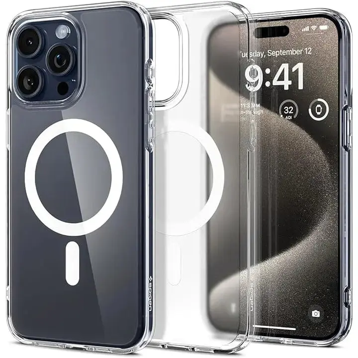 iPhone 15 Pro Max Case Ultra Hybrid Magfit Magsafe Case Frost - Image 3