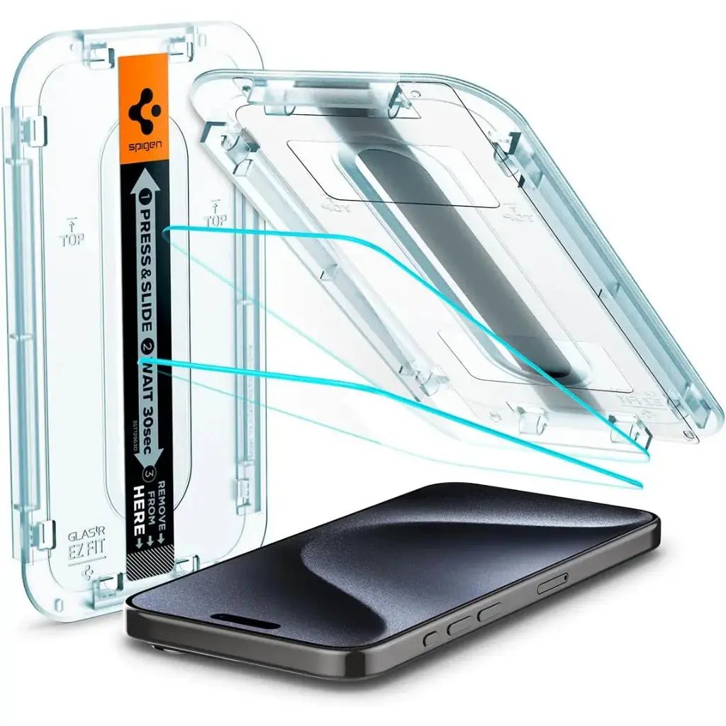 [2 Pack] iPhone 15 Pro Screen Protector Glas.tR EZ Fit - Image 8