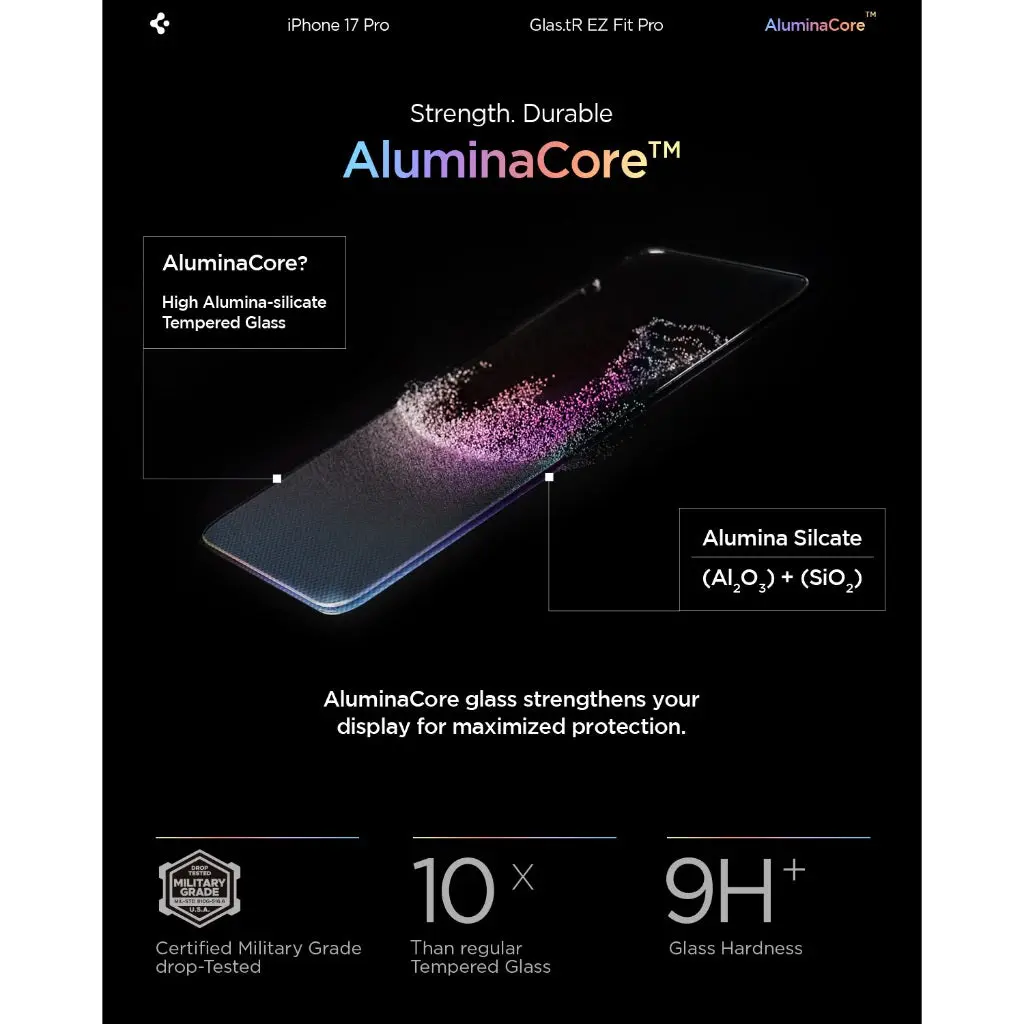 [1 Pack] iPhone 17 Pro / iPhone 17 Privacy Screen Protector Glas.tR EZ Fit Pro HD - Image 4