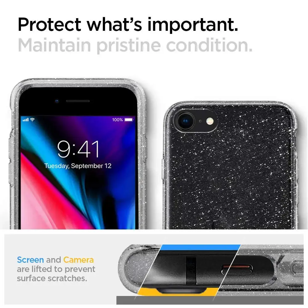 iPhone SE (2022 / 2020) / iPhone 8 / iPhone 7 Case Liquid Crystal Glitter - Image 5