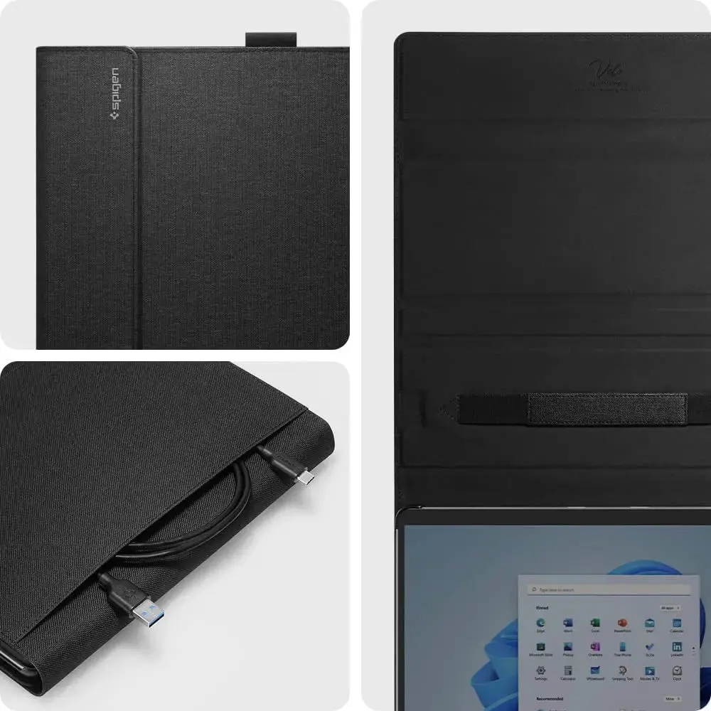 Microsoft Surface Pro 11 / 10 / 9 / 8 Case (2024/2022/2021) Stand Folio - Image 7