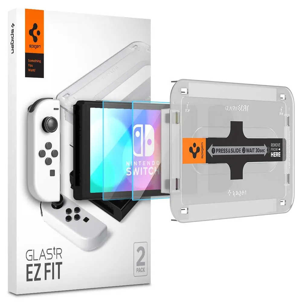 [2 Pack] Nintendo Switch OLED Screen Protector EZ FIT GLAS.tR