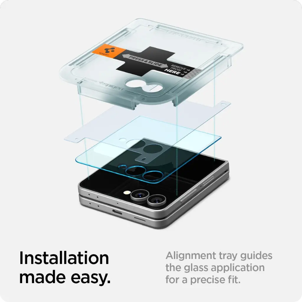 [1 Pack] Galaxy Z Flip 7 Tempered Glass Glas.tR EZ Fit HD - Image 3