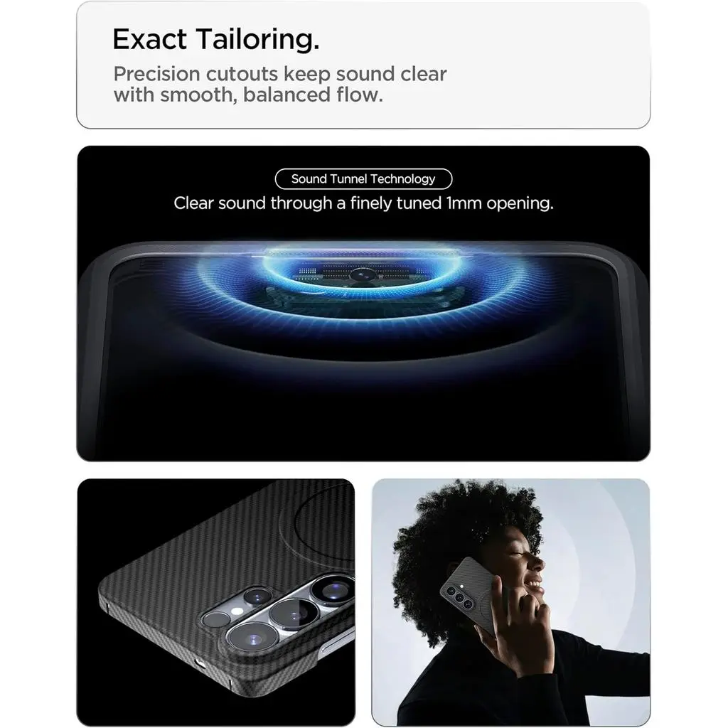 Samsung S26 Ultra Case 6.9" Air Skin Aramid Magfit [25W Fast Wireless Charging] - Image 4