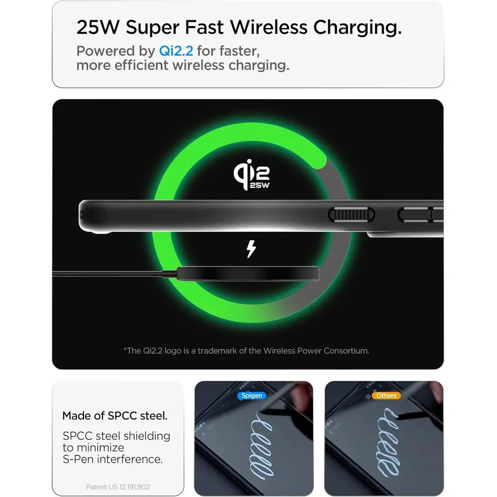 Samsung S26 Ultra Case 6.9" Air Skin Aramid Magfit [25W Fast Wireless Charging] - Image 5