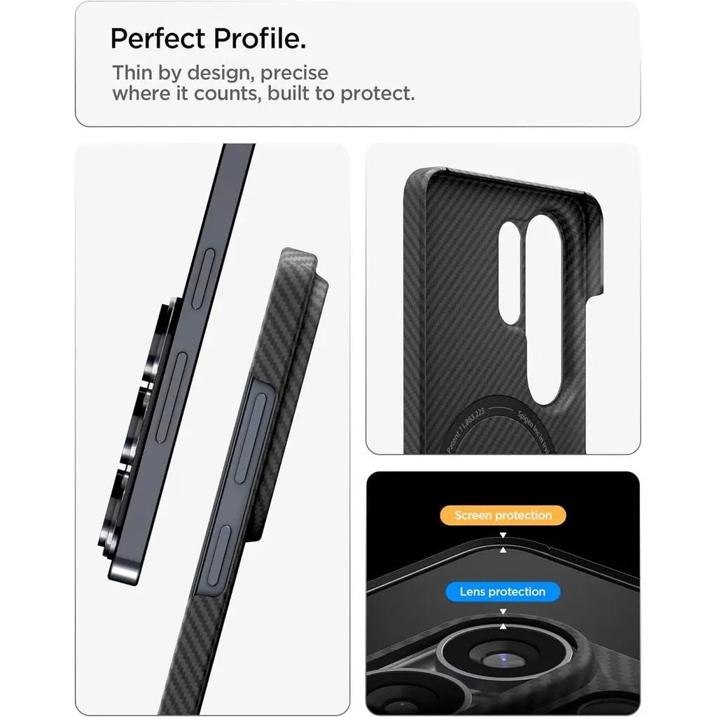 Samsung S26 Ultra Case 6.9" Air Skin Aramid Magfit [25W Fast Wireless Charging] - Image 6