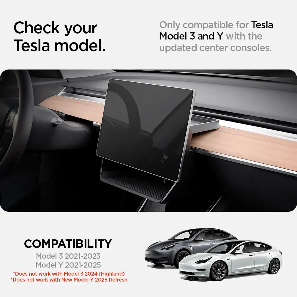 Tesla Model Y (2020-2024) & Model 3 (2017-2023) Under Screen Storage Organizer - Image 2