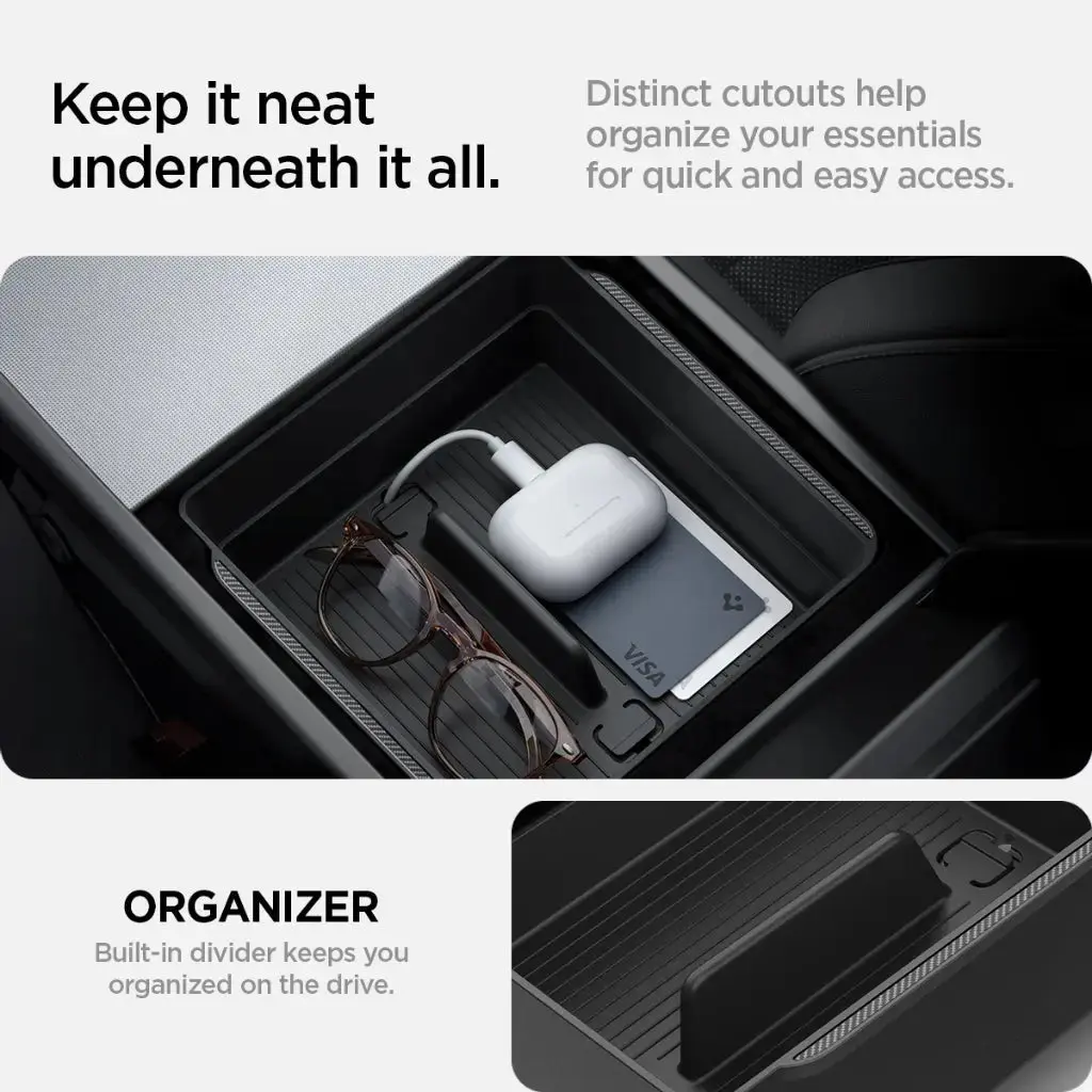 Tesla Model Y Juniper (2026/2025) / Model 3 Highland (2026) Armrest Console Organizer - Image 3
